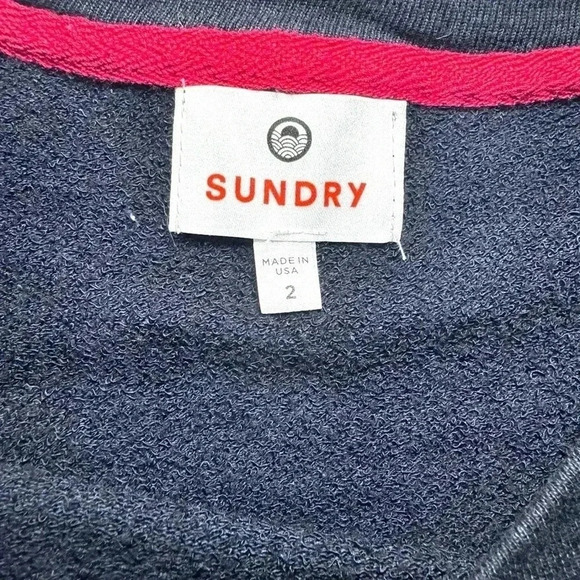 Anthropologie Sundry sweatsuit with matching sweatshirt and sweat-pant Size Sm​ - Picture 4 of 11